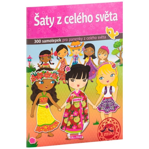 Šaty z celého světa - kniha samolepek