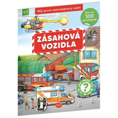 Můj první samolepkový sešit – Zásahová vozidla