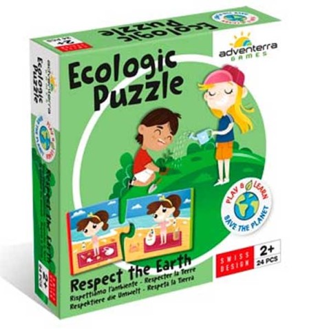 Vzdělávací hra puzzle Respektuj zemi!