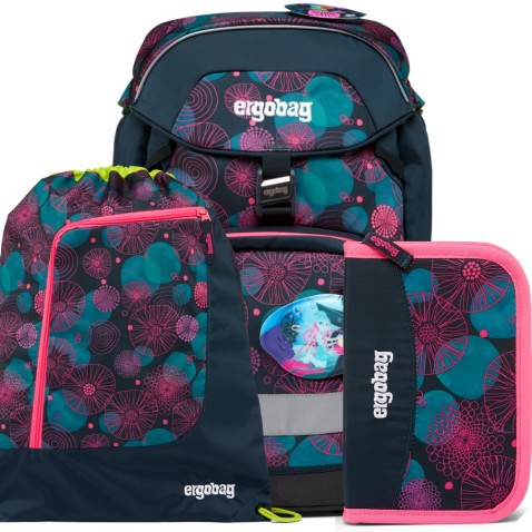 Školní batoh Ergobag prime Korálový SET