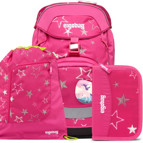 Školní batoh Ergobag prime Růžový 2023 SET