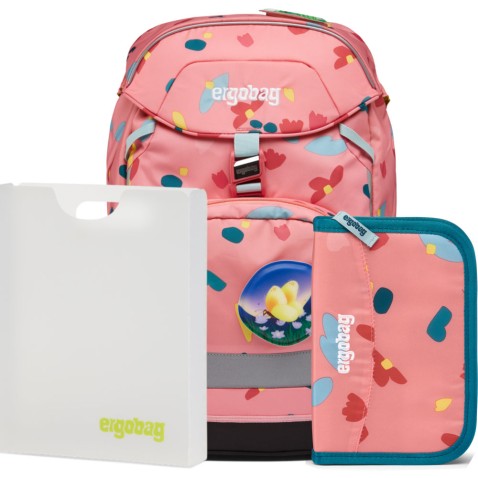 Školní set Ergobag prime Spring 2023 batoh+penál+desky