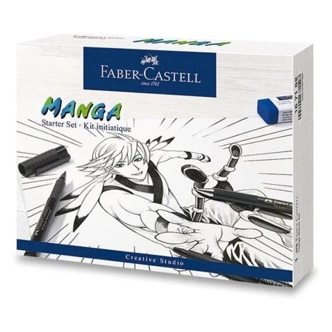 Popisovače Faber-Castell Pitt Artist Pen Manga  - 19 ks
