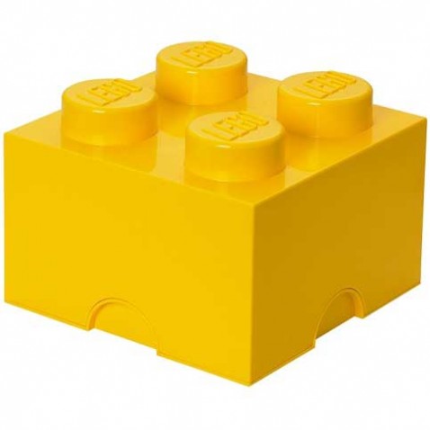 LEGO úložný box 4 - žlutý