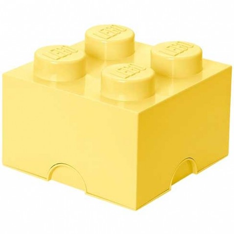 LEGO úložný box 4 - světle žlutý
