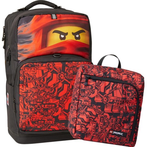 Školní batoh LEGO Ninjago Red Maxi Plus 2dílny set