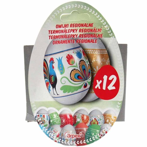Velikonoční fólie na vajíčka regionální 12ks