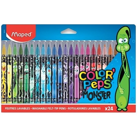 Dětské fixy Maped Color'Peps Monster 24 barev