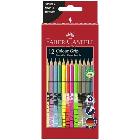 Pastelky Faber-Castell Grip 2001 speciální edice 12 barev