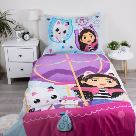 Dětské povlečení 140x200 Gabbys Dollhouse Balloon