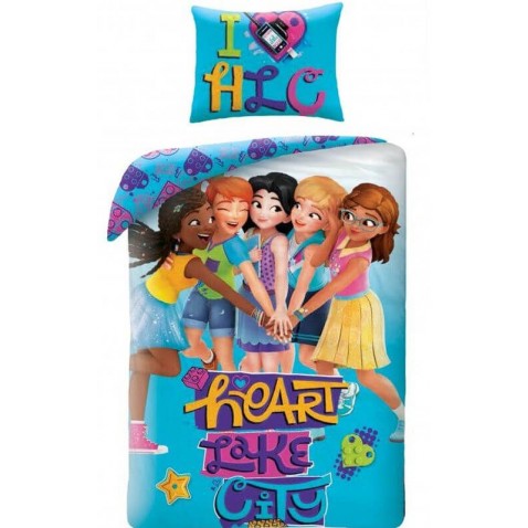 Dětské povlečení Lego Friends párty blue