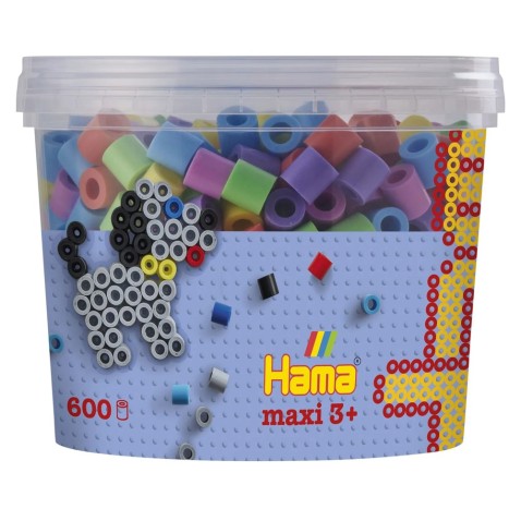 Hama Maxi korálky v tubě mix pastelových barev - 600 ks