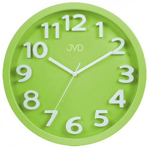 Dětské nástěnné hodiny JVD Zelené