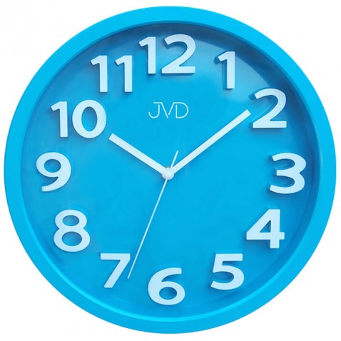Dětské nástěnné hodiny JVD Modré