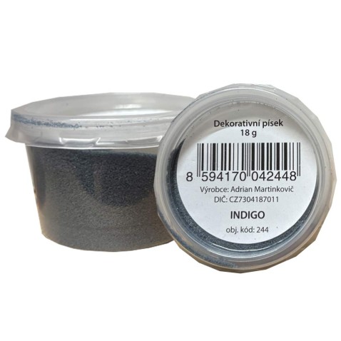 Barevný písek indigo 18 g