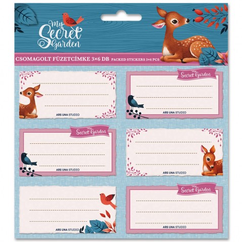 Jmenovky na sešity Srnečka