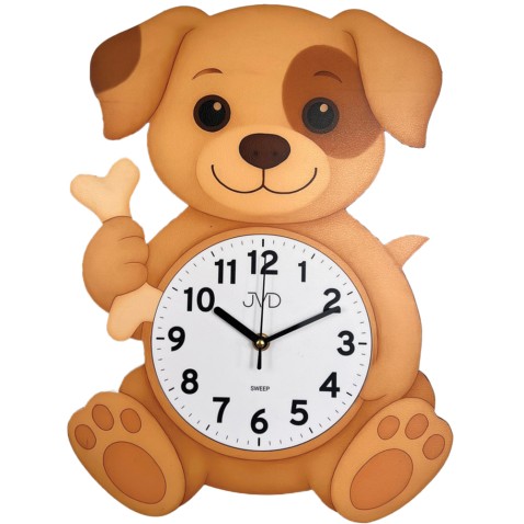 Dětské hodiny na zeď JVD Pes