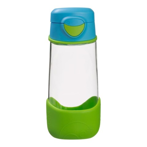 Sport láhev na pití 450 ml - modrá/zelená