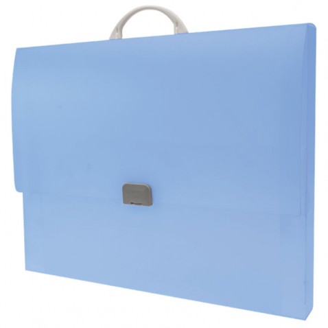 Kufřík PP se zámečkem A3 Opaline Frosty modrá