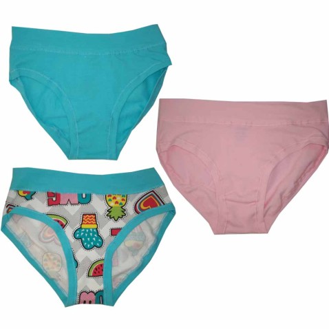 Dívčí kalhotky Cornette 3pack Tropic