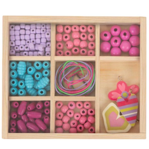 Dřevěné korálky kreativní sada Small foot