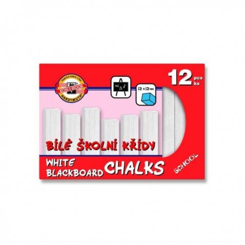 Křída školní bílá 12 ks
