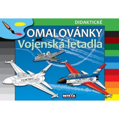 Didaktické omalovánky Vojenská letadla