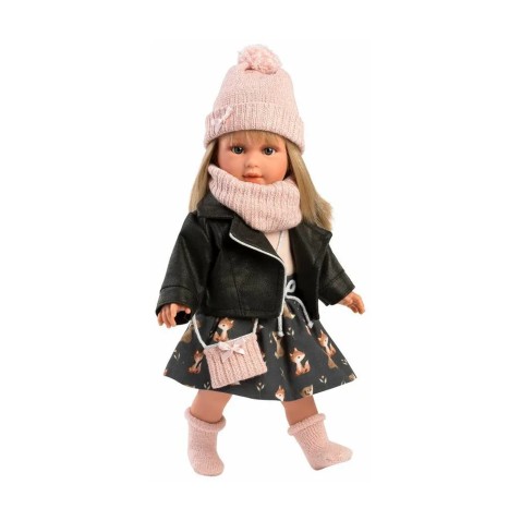 Llorens 54040 - realistická panenka s měkkým látkovým tělem CARLA - 40 cm