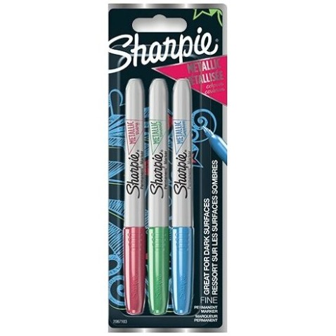 Permanentní popisovač Sharpie Metallic sada 3 ks