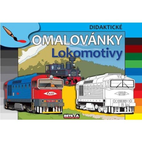 Didaktické omalovánky Lokomotivy