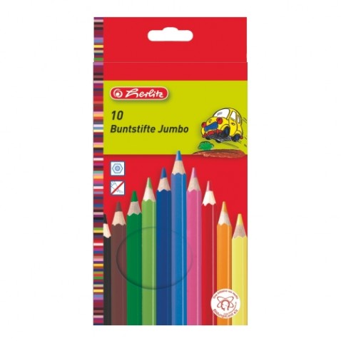 Pastelky Herlitz Jumbo silné 10 ks