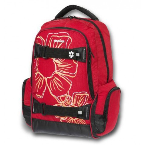Školní batoh Walker Flower červená
