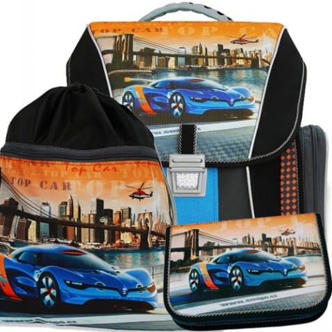 Školní batoh Emipo Top Car 3 dílný set