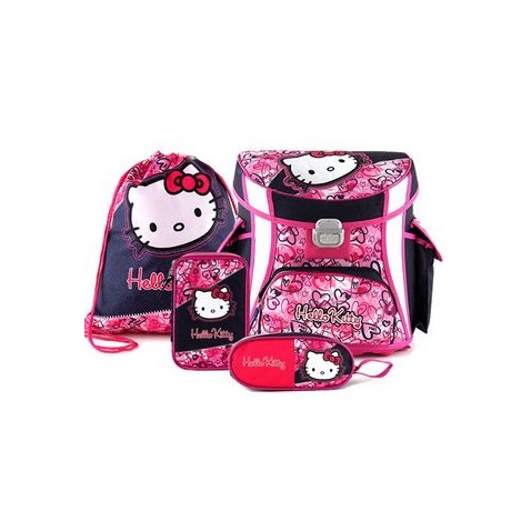 Školní aktovka (batoh) Hello Kitty 4 dílný set