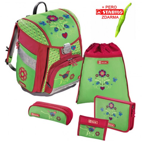 Školní aktovka Hama Step by Step Country Flower set