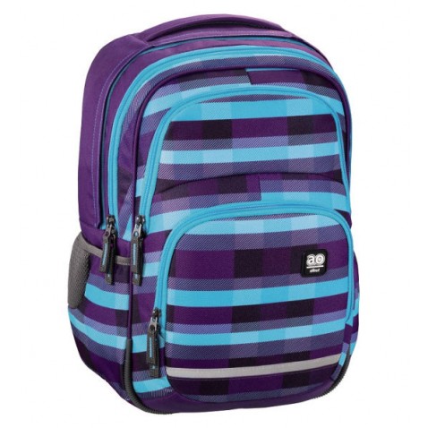 Školní batoh AllOut Blaby, Summer Check Purple