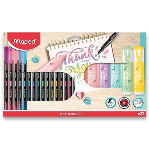 Lettering set Maped - 22ks