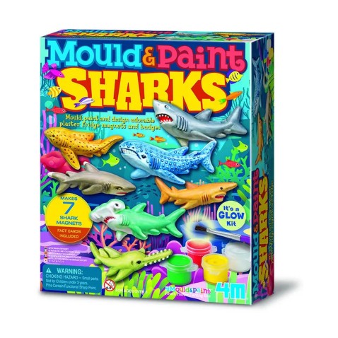 Sádrové odlitky - 3D žraloci