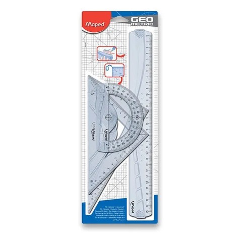 Maped Geometric Maxi - 4dílná sada pravítek