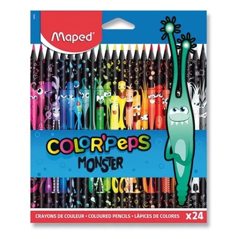 Pastelky Maped Color'Peps Monster - 24 barev