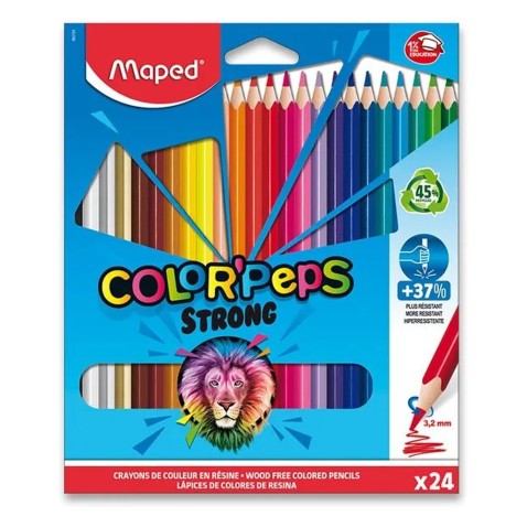 Pastelky Maped Color'Peps Strong - 24 barev