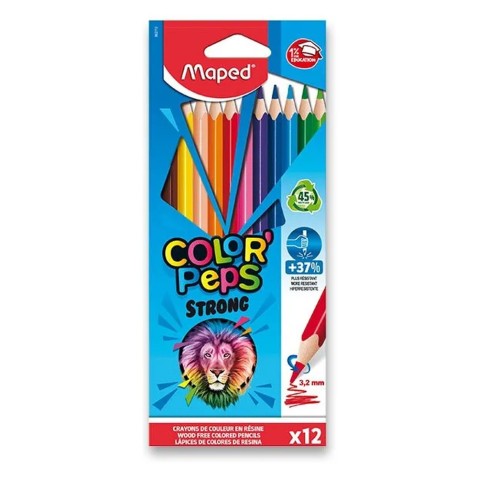Pastelky Maped Color'Peps Strong 12 barev