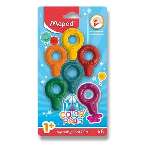 Pastely Maped Color´Peps Baby Crayons - 6 barev