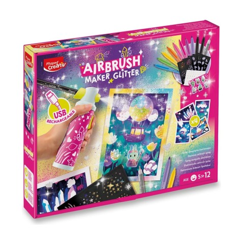 Kreativní sada MAPED Airbrush Maker - glitter