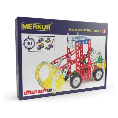 Merkur 3 - Stavebnice, 273 dílků, 30 modelů