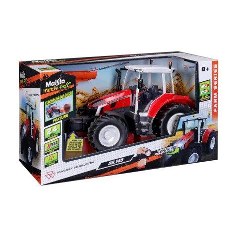 Maisto RC - Massey Ferguson Traktor s radlicí se světly, 2,4 GHz