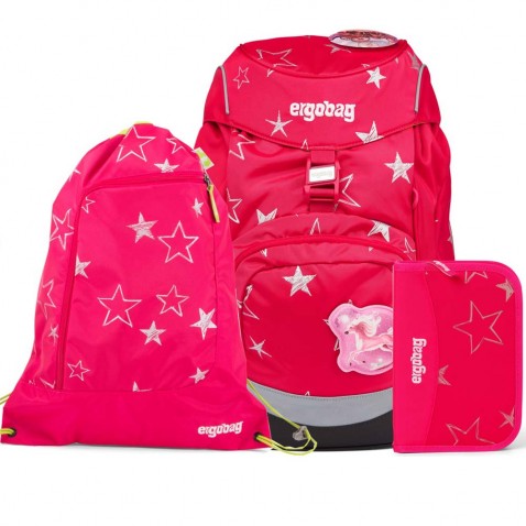 Školní batoh Ergobag prime Růžový SET