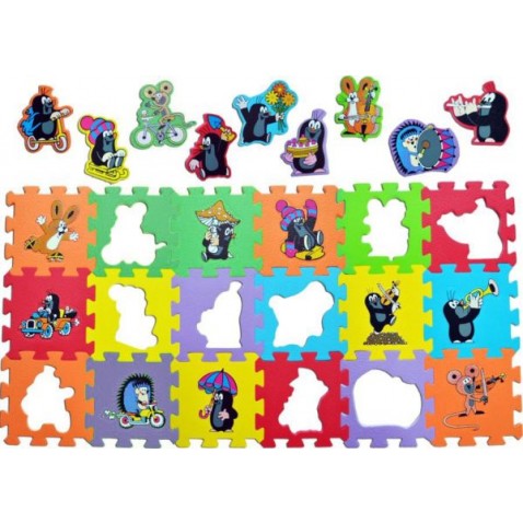 Pěnové puzzle Krtek (15x15)