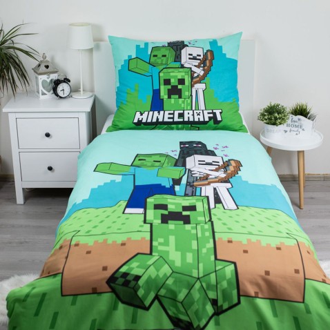 Povlečení Minecraft Mobs Here