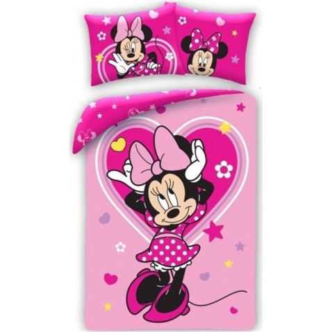 Povlečení Minnie Pink heart